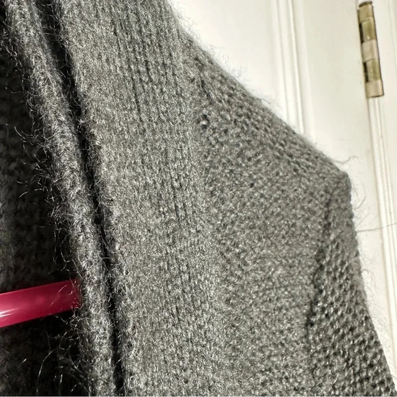 Suzy Shier Cardigan Open Front Grey Size Medium - Picture 7 of 16
